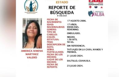 Solicitan ayuda para localizar a jovencita de 17 años desaparecida en Saltillo