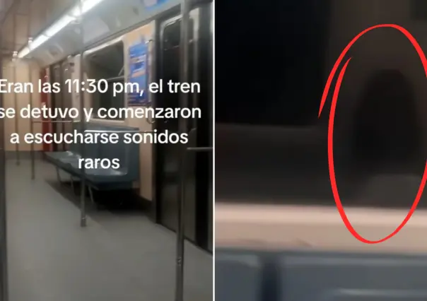 ¿La mujer sonriente? Captan sonidos y figura espectral en metro de CDMX (VIDEO)