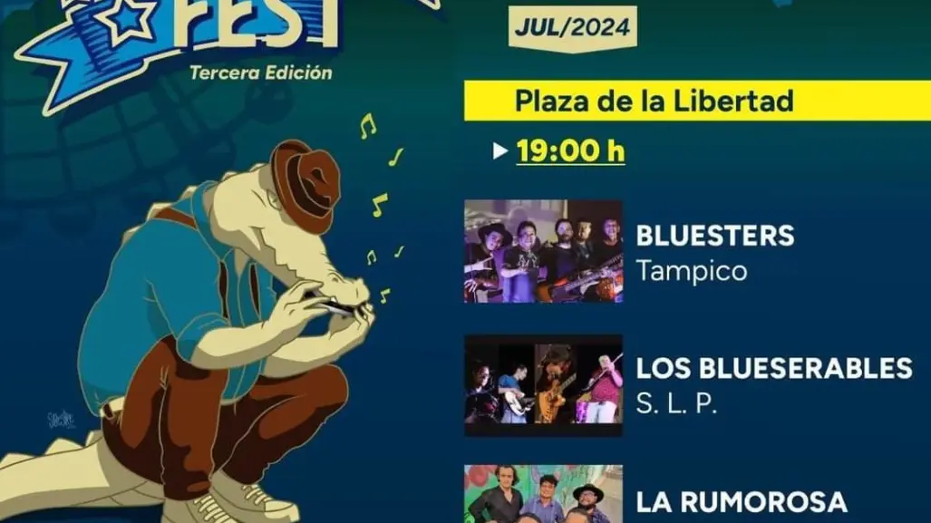 Tercera Edición del Tampico Blues Fest: Concierto Gratis