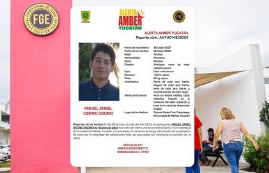 Alerta Amber Yucatán: Buscan a adolescente desaparecido en Mérida