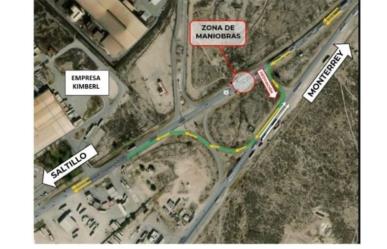 Cerrarán carretera Saltillo-Monterrey por arco de seguridad en Ramos Arizpe