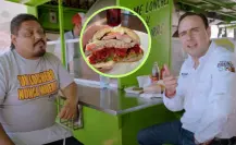 Disfruta Manolo Jiménez de un lonche Tapa Arterias de El Payo en Torreón