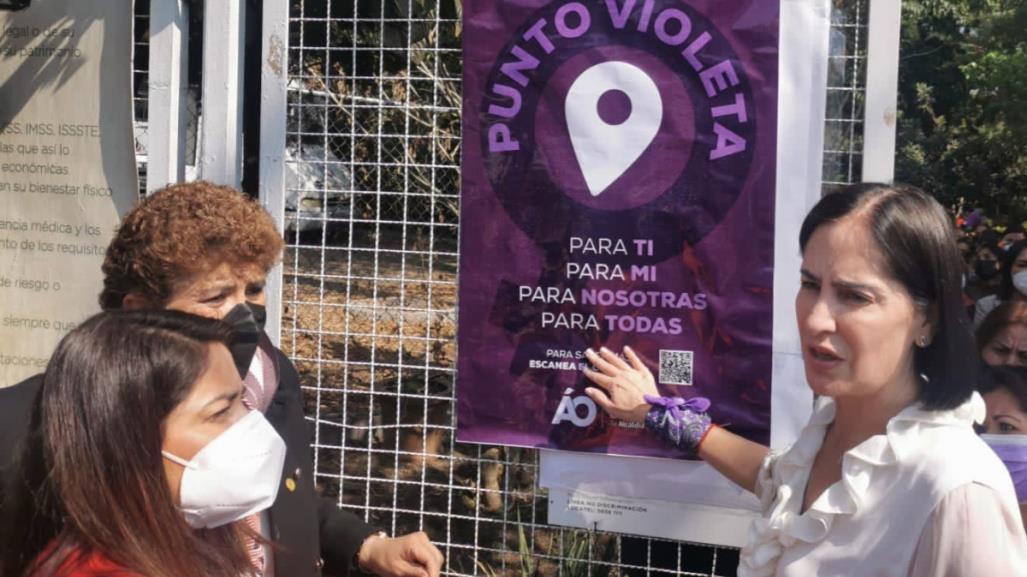 Protección a mujeres: Lía Limón instala más Puntos Violeta en Álvaro Obregón