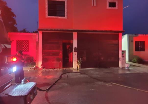 Incendio deja daños en un domicilio