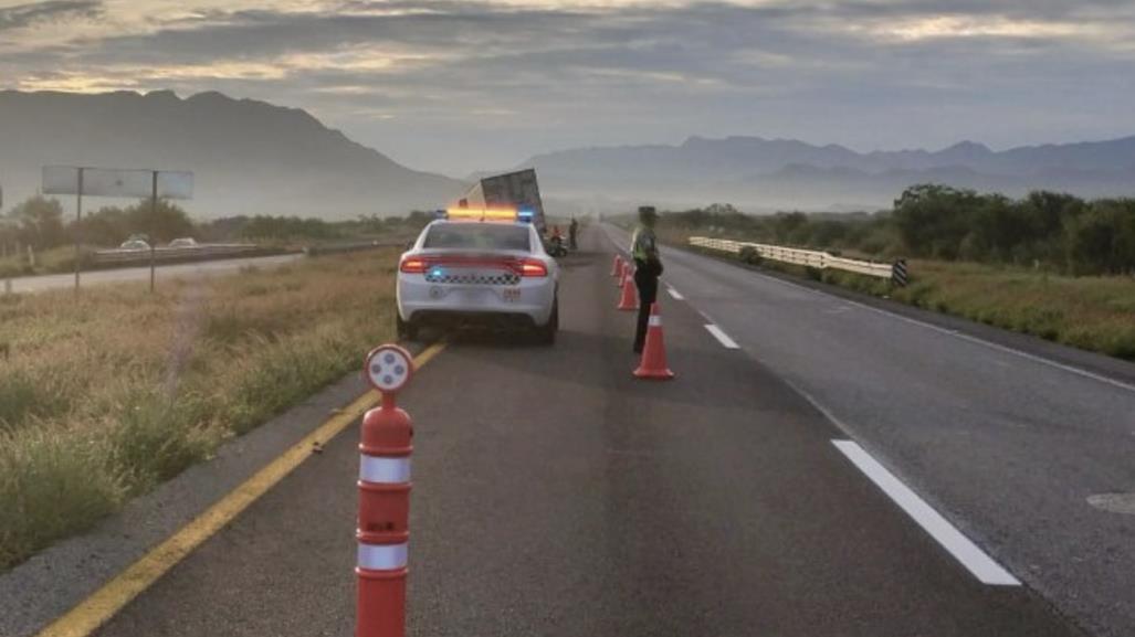 Cierre parcial de circulación en autopista Saltillo-Torreón por accidente