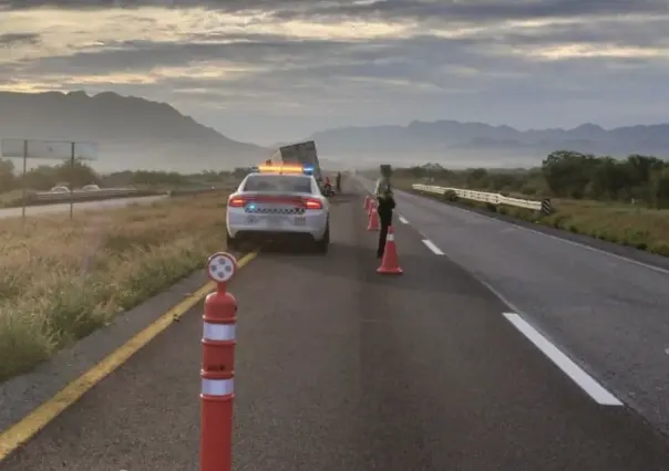 Cierre parcial de circulación en autopista Saltillo-Torreón por accidente