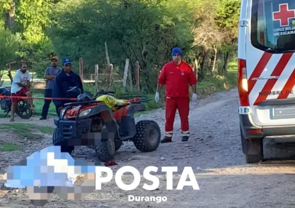 Adulto mayor muere al caer de una cuatrimoto en Nombre de Dios