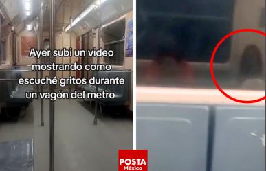 Graban inquietantes gritos y una figura extraña en el metro de la CDMX
