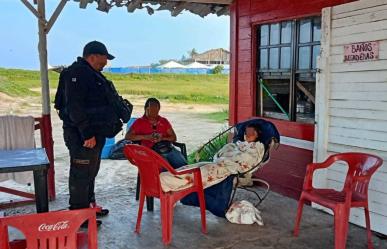 Guardia Estatal localiza en Playa Miramar a mujer reportada como desaparecida