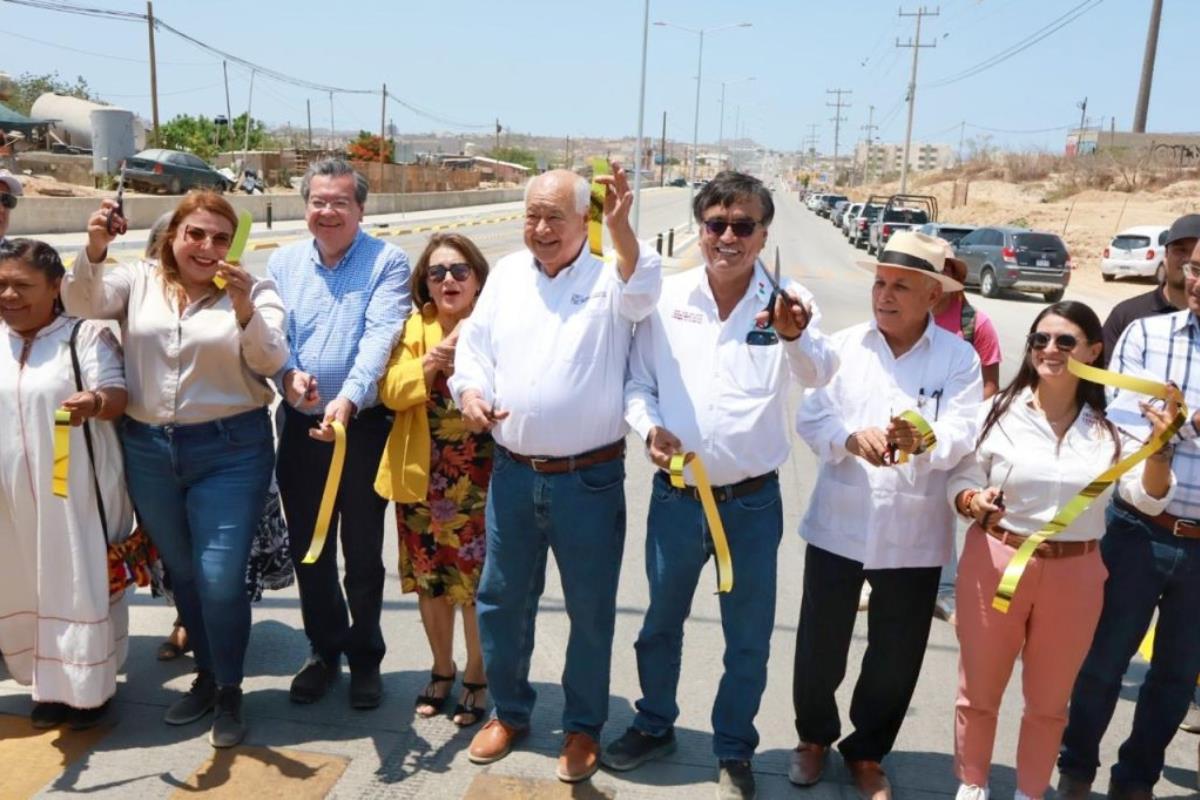 Segunda etapa de la avenida Nicolas Tamaral. Foto: Gobierno de BCS