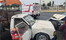 Accidente frente a Dinolandia en Ramos Arizpe deja 2 lesionados