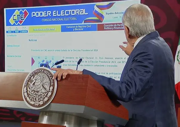 Reacciones de AMLO a las elecciones en Venezuela