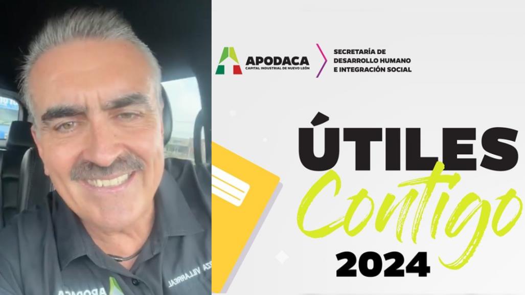 César Garza habilita nuevamente el programa Útiles Contigo 2024 en Apodaca