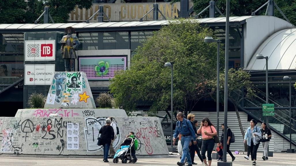 Así luce la Glorieta de Insurgentes, a días de su liberación