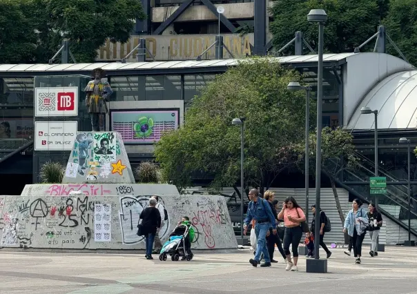 Así luce la Glorieta de Insurgentes, a días de su liberación