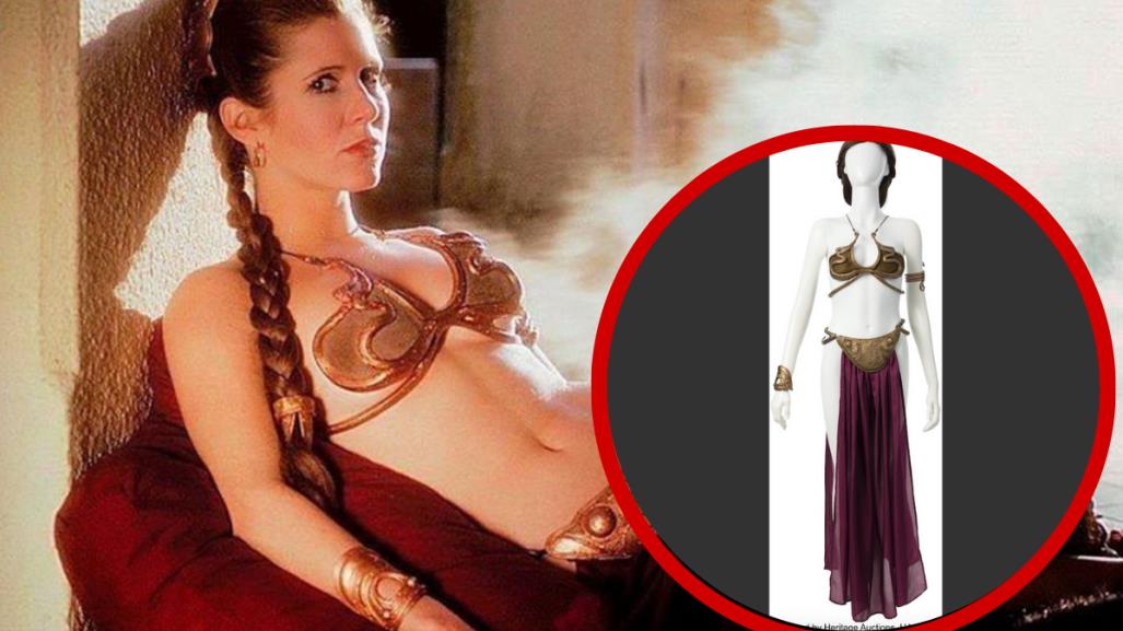 Subastan sensual bikini usado por Carrie Fisher en Star Wars