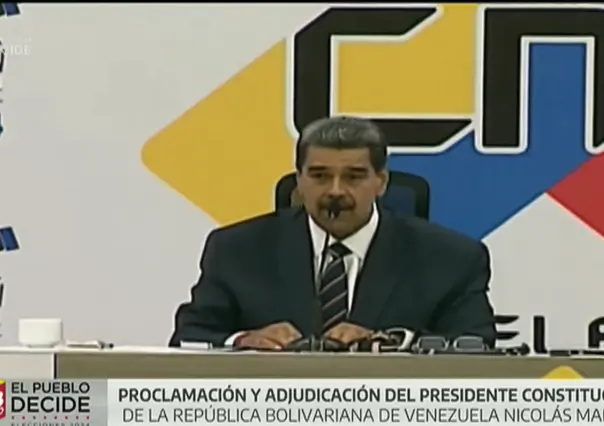 ¡Fue reelegido! CNE confirma la victoria de Nicolás Maduro en Venezuela