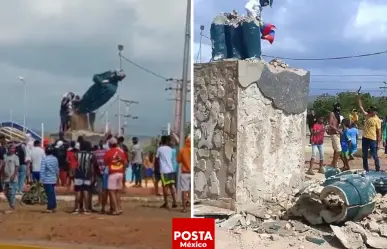 Protestas en Venezuela: Estatua de Chávez derribada en rechazo a Maduro