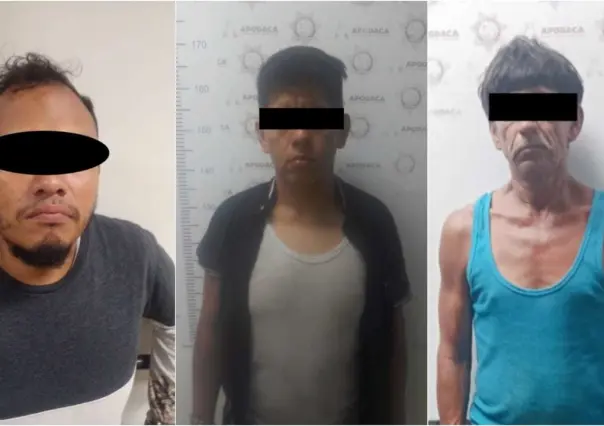 Detienen a tres hombres por delitos contra la salud en Apodaca