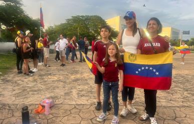 Venezolanos en Mérida celebraron a su país ante el proceso electoral