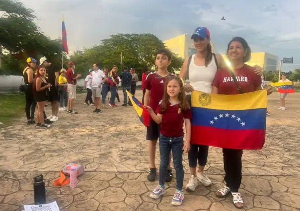 Venezolanos en Mérida celebraron a su país ante el proceso electoral