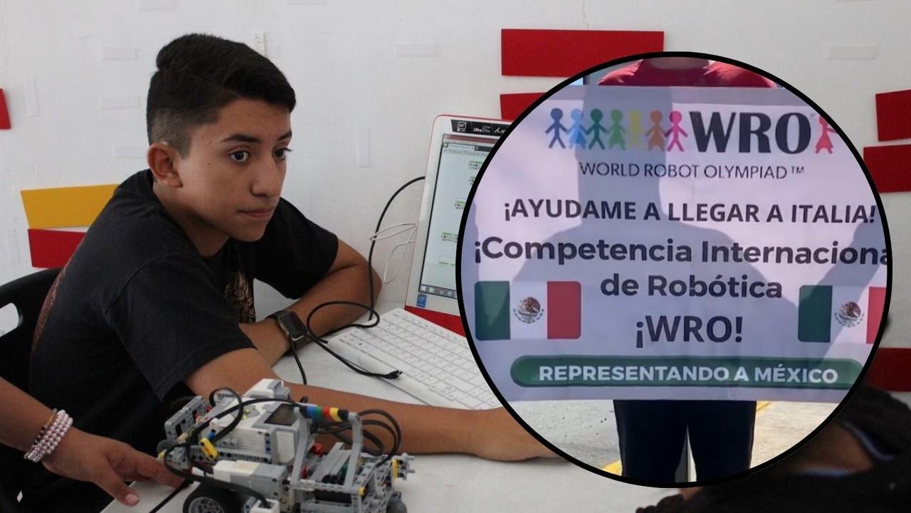 Joven saltillense representará a México en Olimpiada Mundial del Robot en Italia