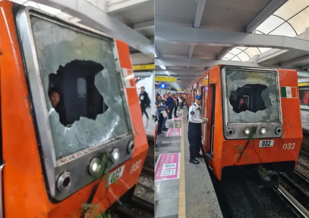 Árbol cae sobre vagón de Metro en Línea 5 y lastima a conductora