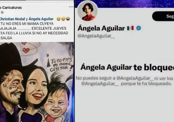 Caricaturista regio es bloqueado en redes sociales por Ángela Aguilar