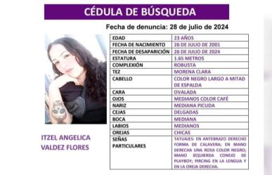 Buscan a Itzel Angelica, mujer de 23 años desaparecida en Durango