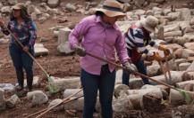 Mujeres mayas de Santa Elena participan en proyectos arqueológicos en Uxmal