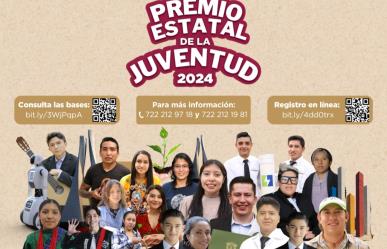 ¡Participa por el Premio Estatal de la Juventud 2024! Abren convocatoria