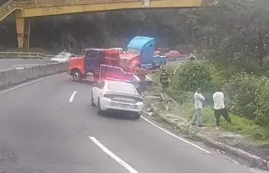 Accidente en la México-Toluca causa congestión vehicular