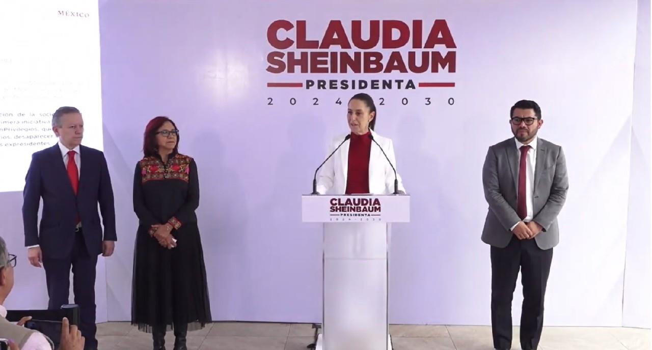 Arturo Zaldívar, Leticia Ramírez y Claudia Sheinbaum. Foto: X @Claudiashein