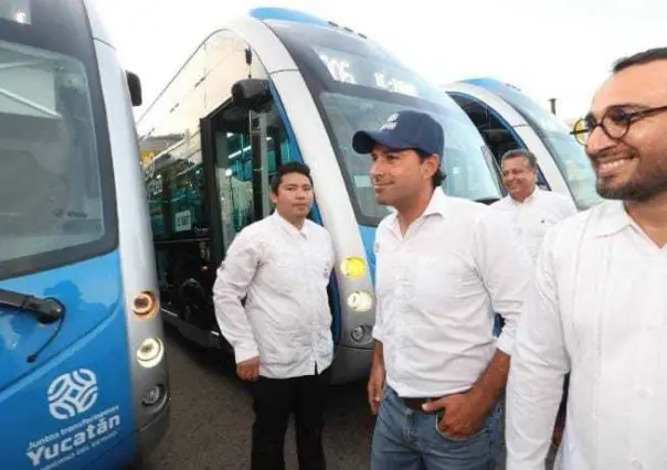 Presentan cuarta ruta 100% eléctrica del IE-TRAM para conectar Mérida con Umán