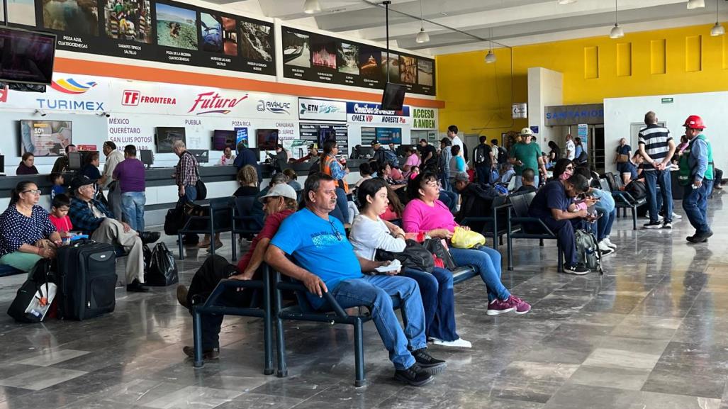 Aumentan viajes en la Central de Autobús de Saltillo por periodo vacacional