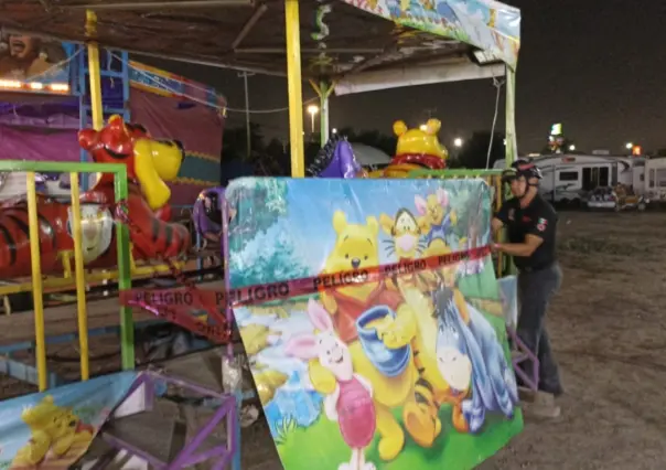 Se descarrila juego mecánico en feria de Apodaca
