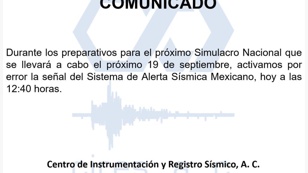 ¡Que siempre que no! Se equivoca Alerta Sísmica en Edomex y CDMX