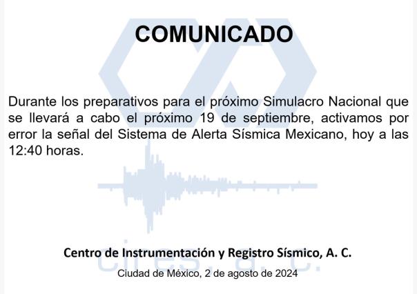 ¡Que siempre que no! Se equivoca Alerta Sísmica en Edomex y CDMX