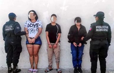 Mujeres detenidas por robo en Progreso, Yucatán