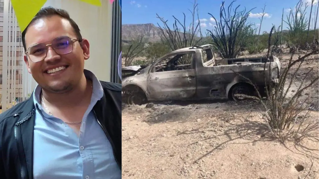 Encuentran camioneta incendiada de Pablo Jared, joven desaparecido de Torreón