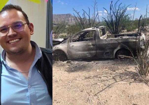 Encuentran camioneta incendiada de Pablo Jared, joven desaparecido de Torreón