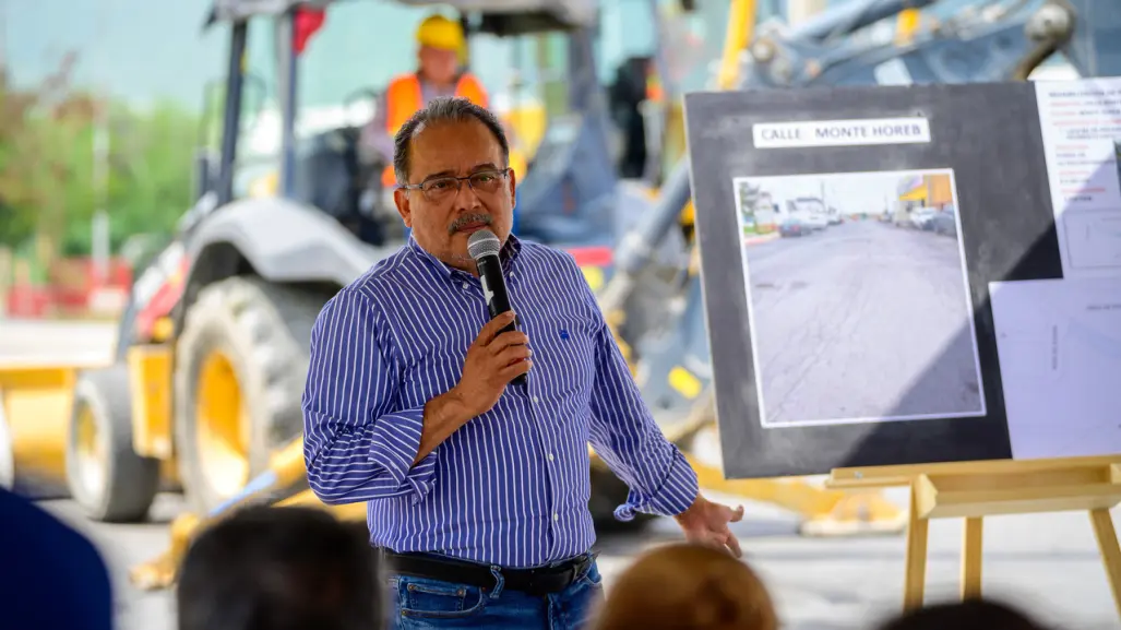 Gobierno de Escobedo inicia la rehabilitación de la avenida Monte Horeb