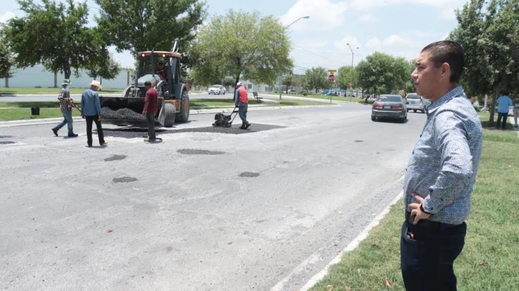 Paco Treviño continúa supervisando los trabajos de rehabilitación en Juárez