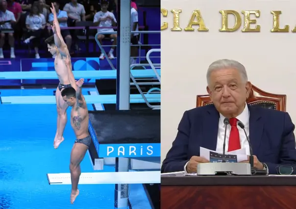 AMLO Felicita Osmar Olvera y Juan Celaya por medalla de plata en París 2024