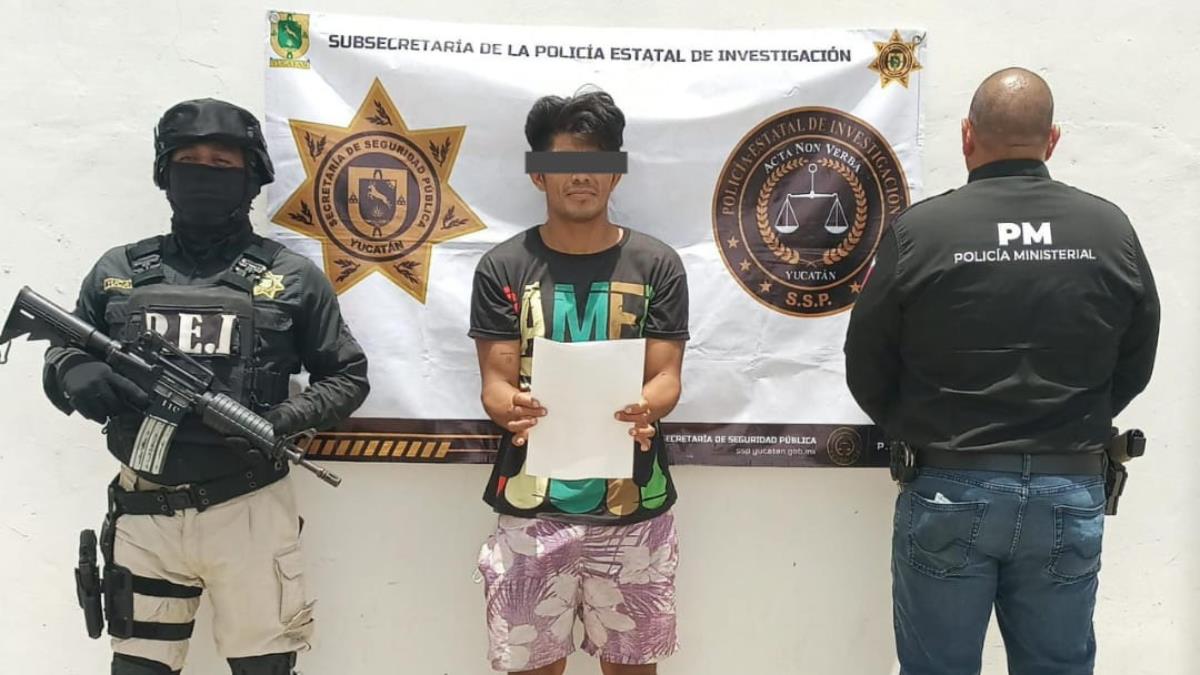 El detenido es originario de San Andrés Tuxtla y de oficio pescador Foto: Cortesía