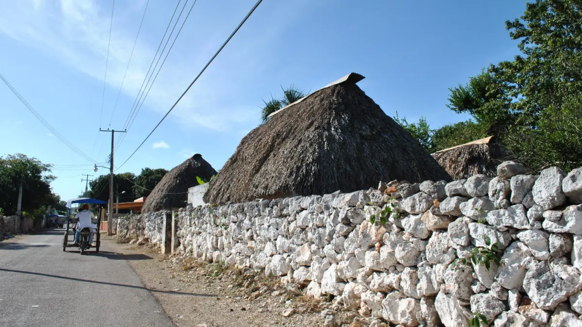 Las albarradas son una herencia de la arquitectura maya Foto: Cortesía