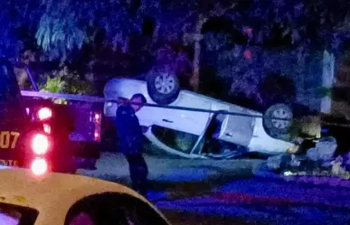 Hombre muere al chocar y volcar un auto en la Hacienda Misné