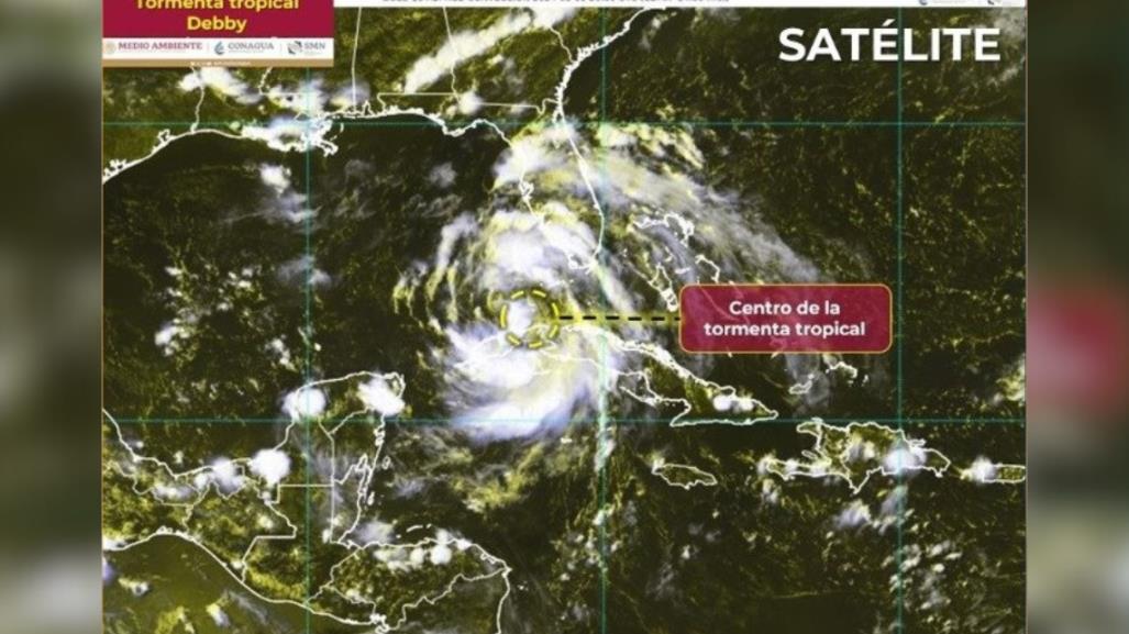 Se forma la tormenta tropical Debby al Sureste del Golfo de México