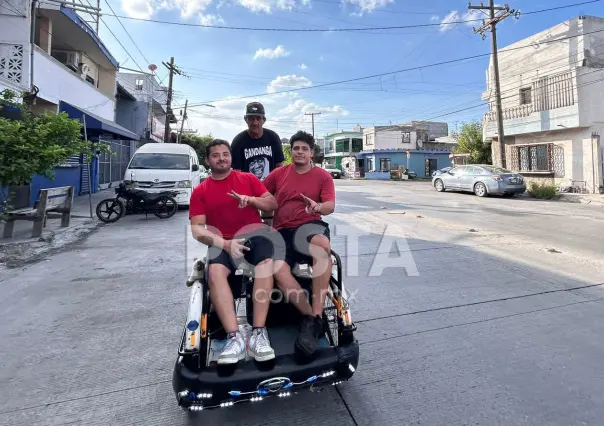 ¿Ocupas aventón? Conoce el bicitaxi más famoso de San Nicolás