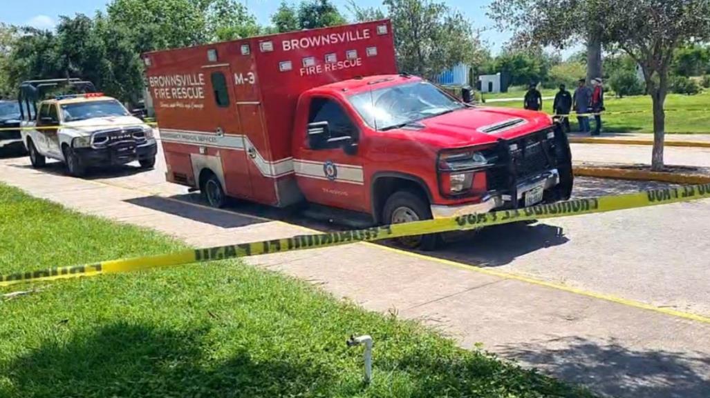 Roban ambulancia en Brownsville y la abandonan en Matamoros